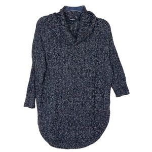 Expresss Marled Cowlneck Shirttail Sweater
